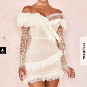 Brand new ivory dress by house of CB size medium